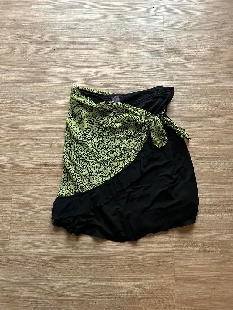 Zwart / lime kleurig rokje maat 44 Kali Orea, Zwart, Maat 42/44 (L), Ophalen of Verzenden, Zo goed als nieuw