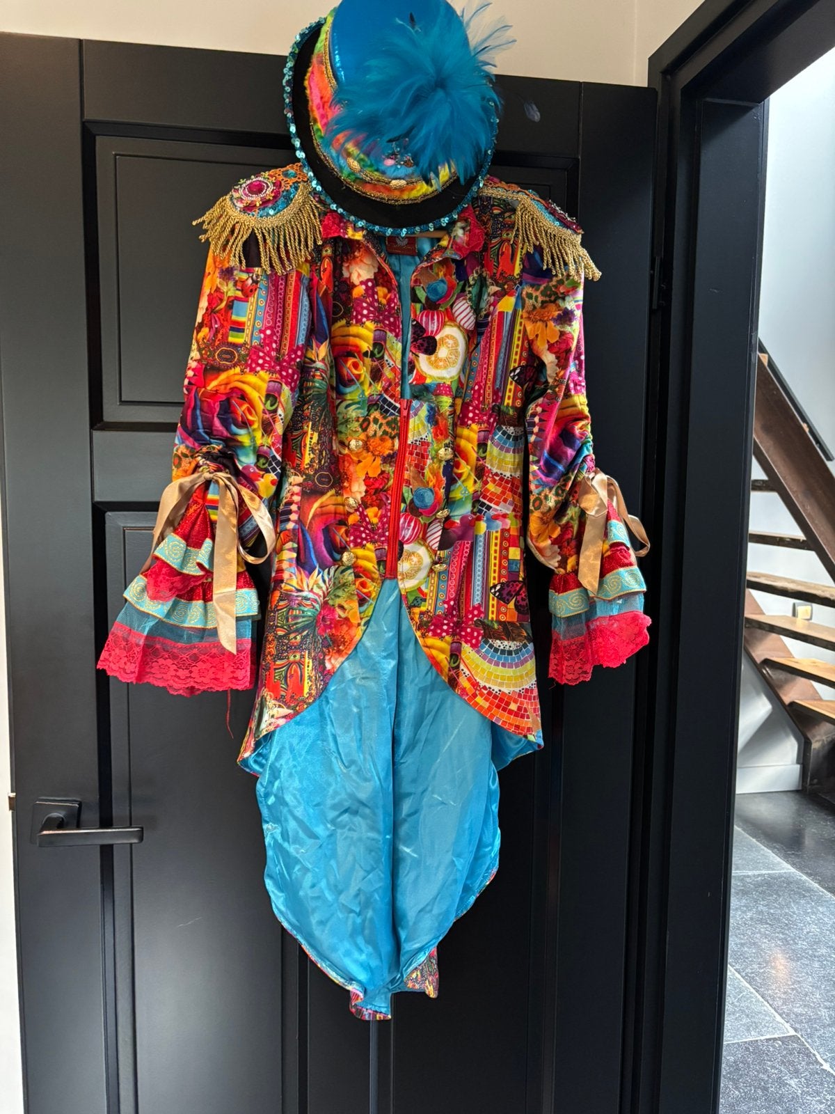Carnavals jas voor dame en heer, Kleding | Dames, Ophalen of Verzenden, Zo goed als nieuw, Maat 34 (XS) of kleiner, Carnaval