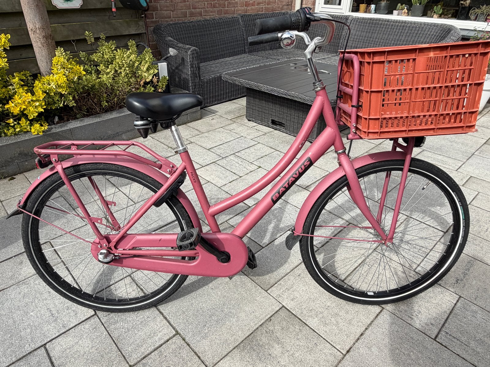 Batavus Packd 26 DR3 Cassis transportfiets, Fietsen en Brommers, Fietsen | Meisjes, Ophalen, Gebruikt, 26 inch of meer, Versnellingen