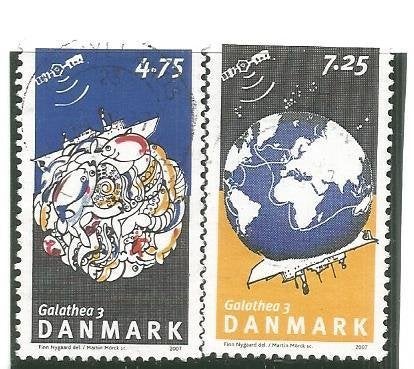 Denemarken 2007 Mi. 1466/1467 Galathea 3, Postzegels en Munten, Ophalen of Verzenden, Denemarken, Gestempeld