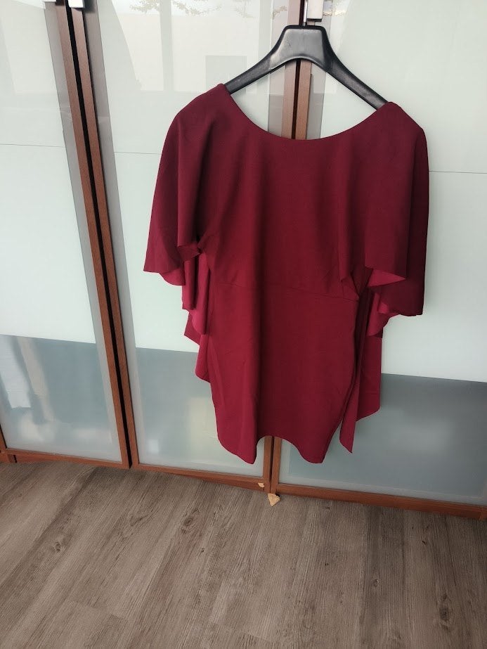 Bordeaux rood jurkje, Kleding | Dames, Jurken, Ophalen of Verzenden, Zo goed als nieuw, Maat 36 (S), Boven de knie