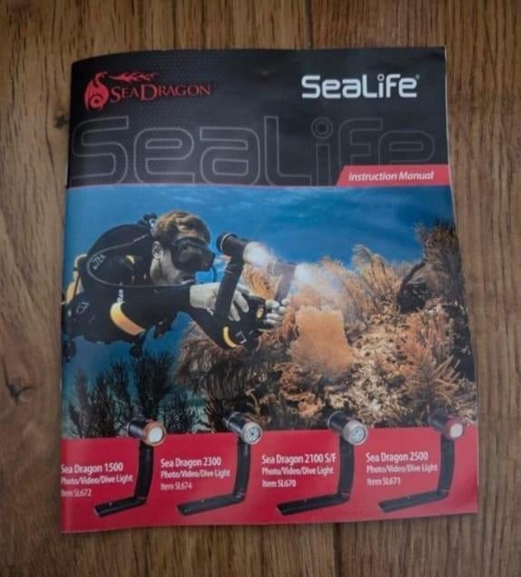 SeaLife Sea Dragon onderwaterlamp met camera-arm, Ophalen of Verzenden, Zo goed als nieuw, Meer dan 40 meter, Complete set