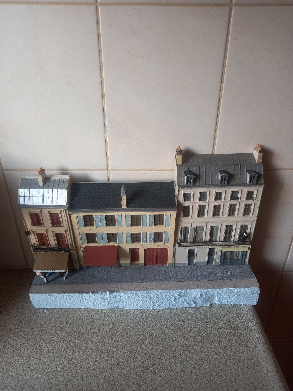 Prachtig mooie Artitec diorama stad helemaal in details, Ophalen of Verzenden, Gebruikt, Brug, Tunnel of Gebouw
