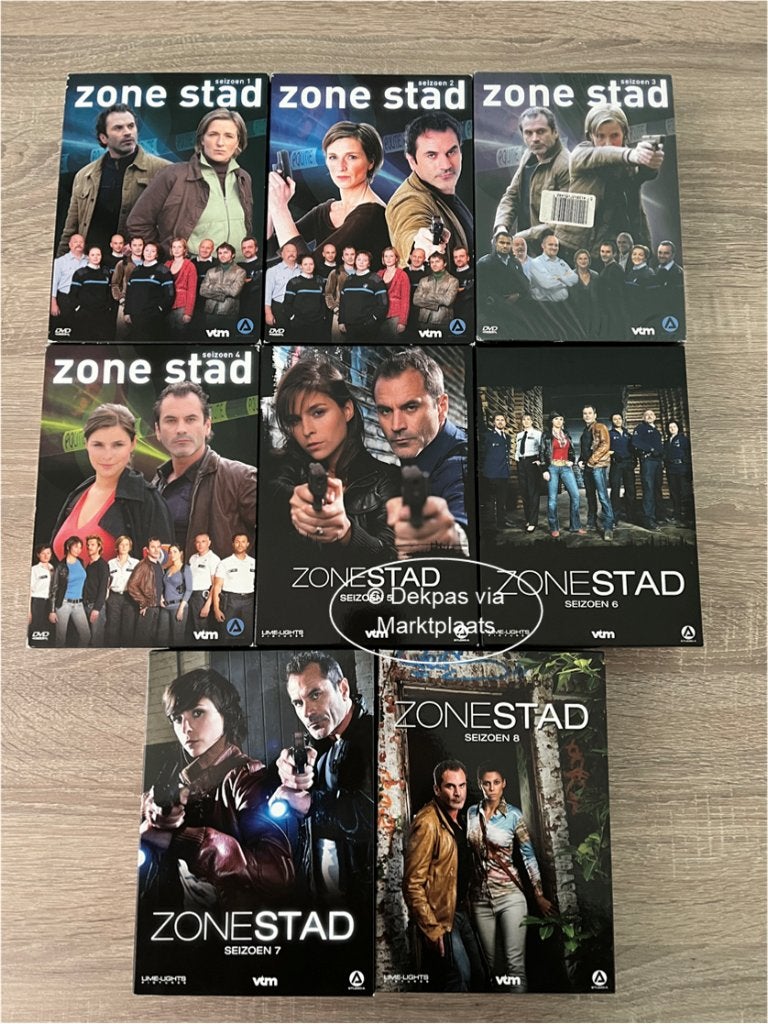 Dvd's Zone Stad / Zonestad - Seizoen 1 t/m 8, Cd's en Dvd's, Dvd's | Tv en Series, Gebruikt, Vanaf 12 jaar, Ophalen of Verzenden