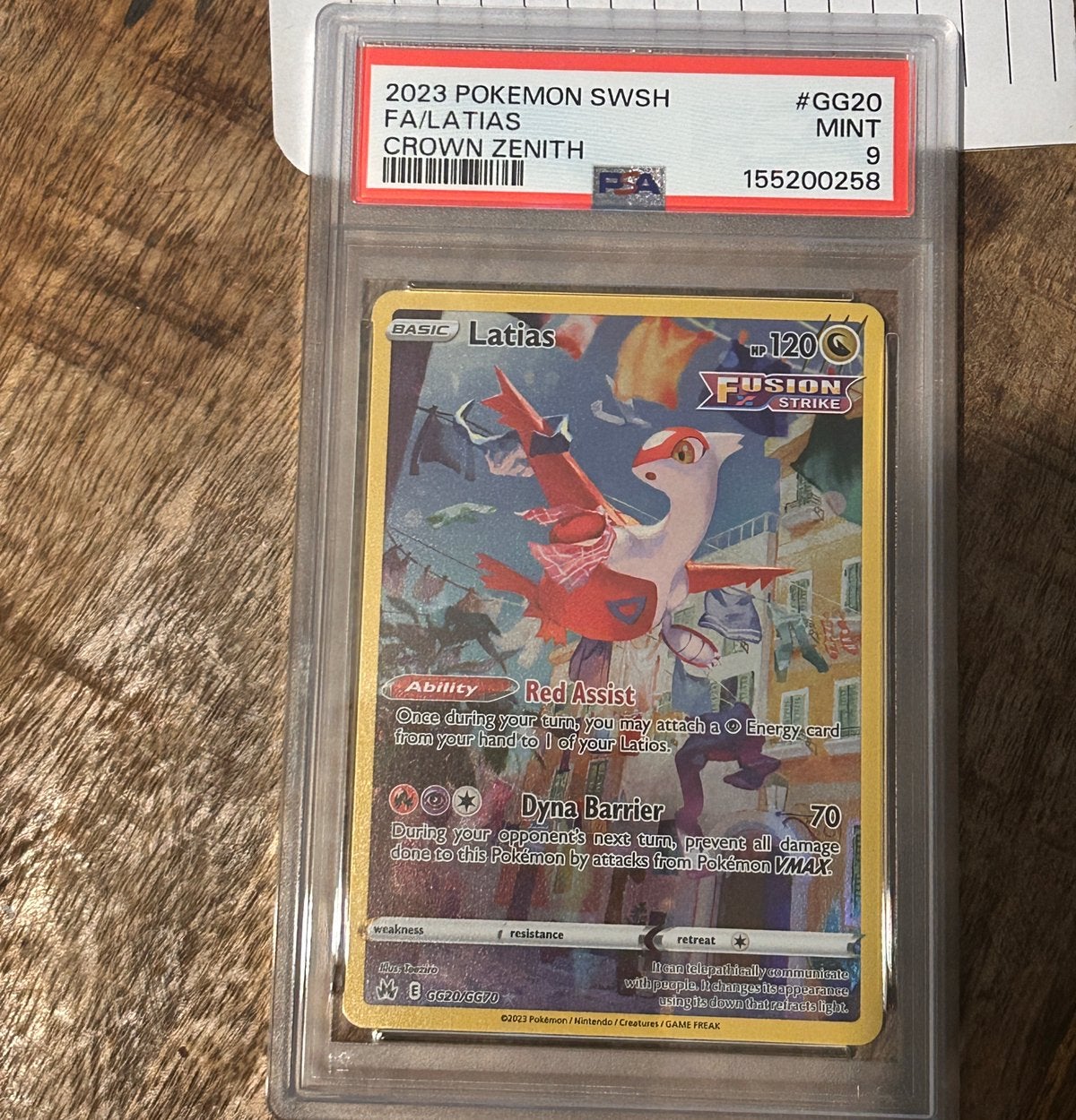Latias crown zenith psa9, Verzenden, Zo goed als nieuw