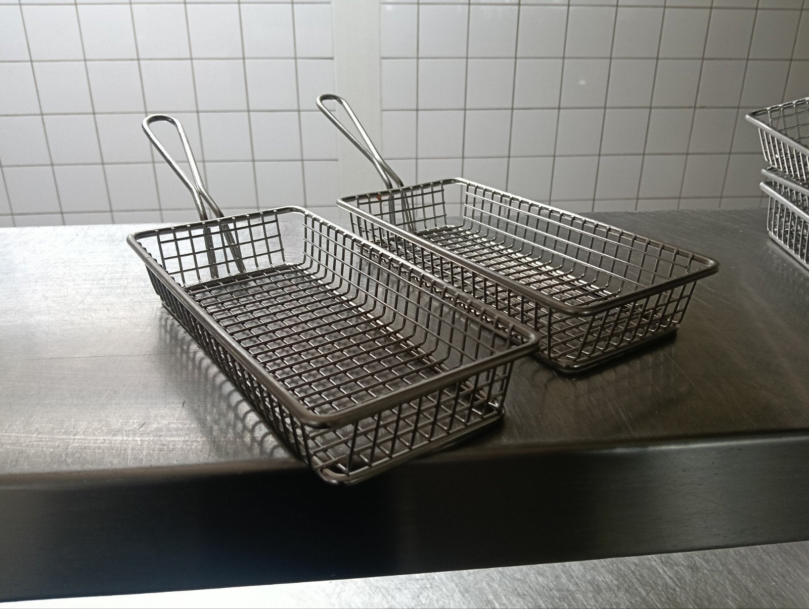 Diverse mandjes voor snacks en friet, Ophalen, Gebruikt, Metaal, Schaal of Schalen