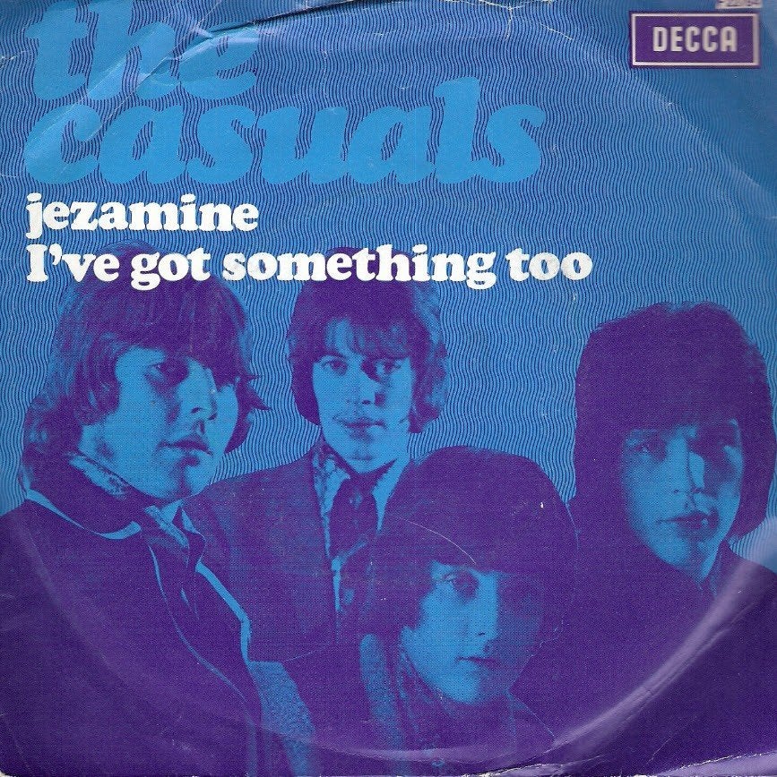 The Casuals - Jezamine -single-front- 1968 -fotohoes, Cd's en Dvd's, Vinyl Singles, Gebruikt, Pop, Ophalen