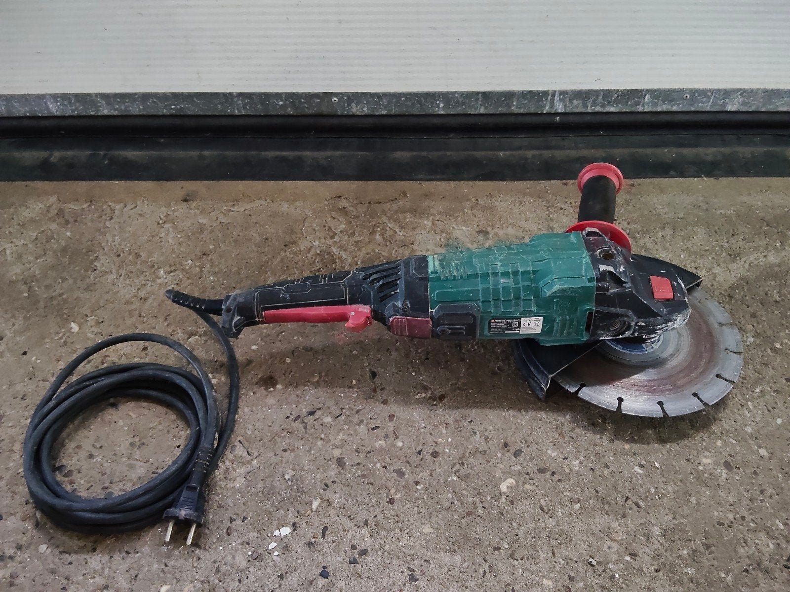Parkside PWS 230 C3 haakse slijper met diamant schijf, Gebruikt, Parkside, ., Haakse handslijpmachine