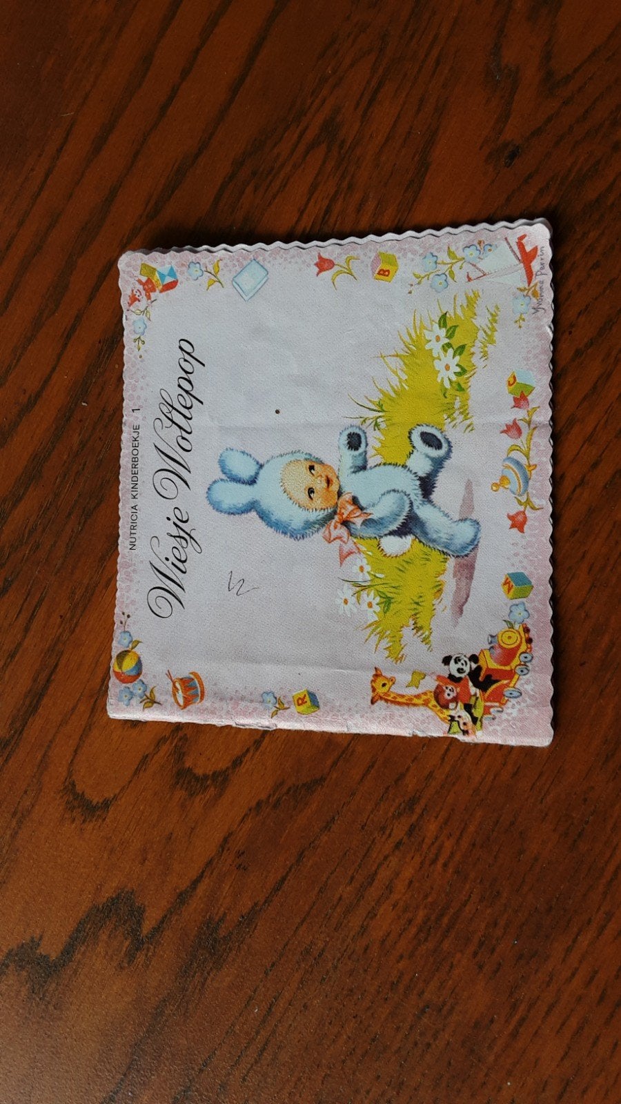 Vintage Nutricia Kinderboekje 1: Wiesje Wollepop - Leesboek, Ophalen of Verzenden, Gelezen, Onbekend, Fictie algemeen