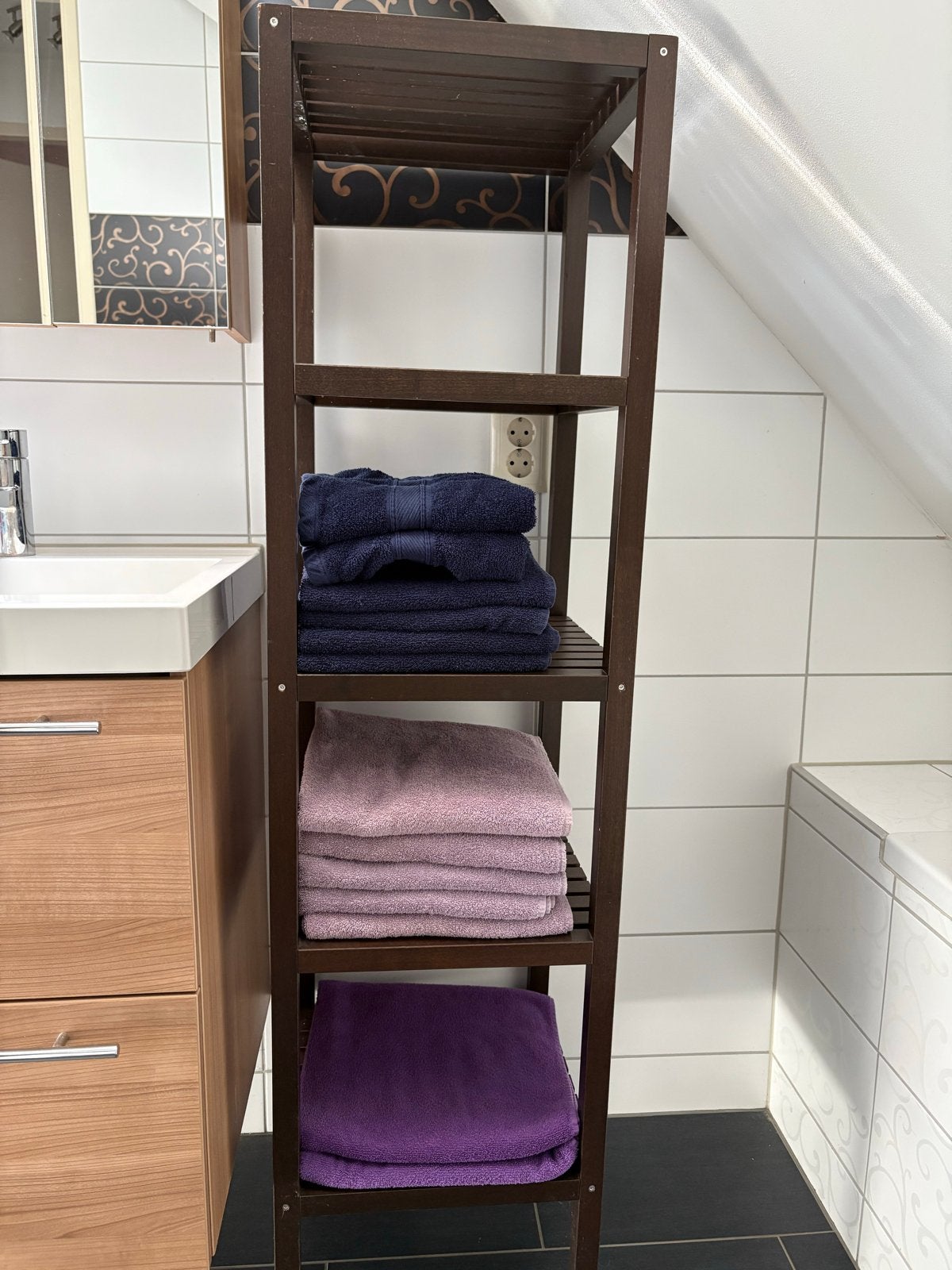 Ikea handdoekenkast 37.5x37.5x140 cm, Ophalen, (Half)hoge kast, Minder dan 50 cm, Gebruikt