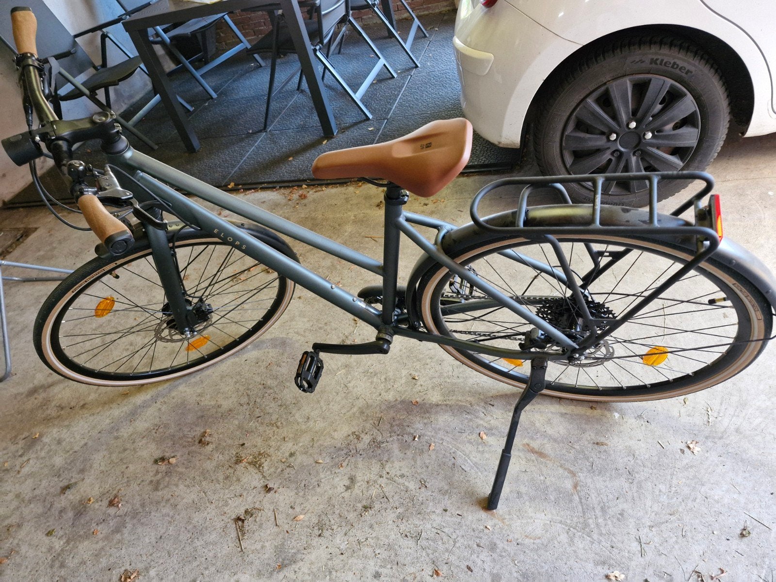 Elops Stadsfiets 57 cm, Minder dan 10 versnellingen, 56 cm of meer, Zo goed als nieuw, Ophalen