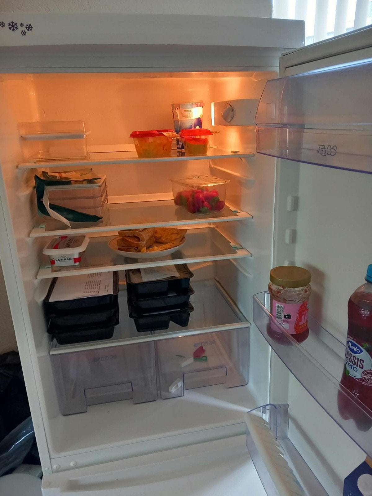 Zanussi koel-vriescombinatie - Goede staat, Witgoed en Apparatuur, Ophalen, 200 liter of meer, 60 cm of meer, Met aparte vriezer