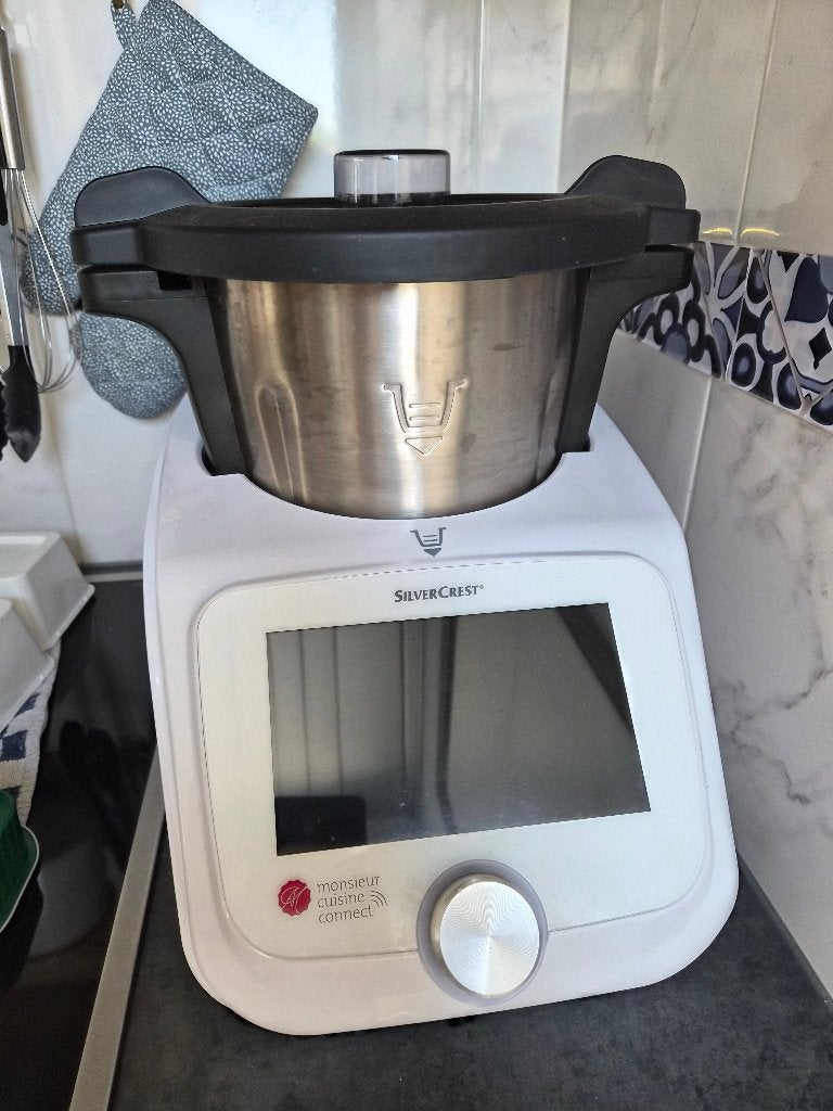 SilverCrest Monsieur Cuisine Connect Keukenmachine, 3 snelheden of meer, Ophalen of Verzenden, Zo goed als nieuw, 2 tot 3 liter