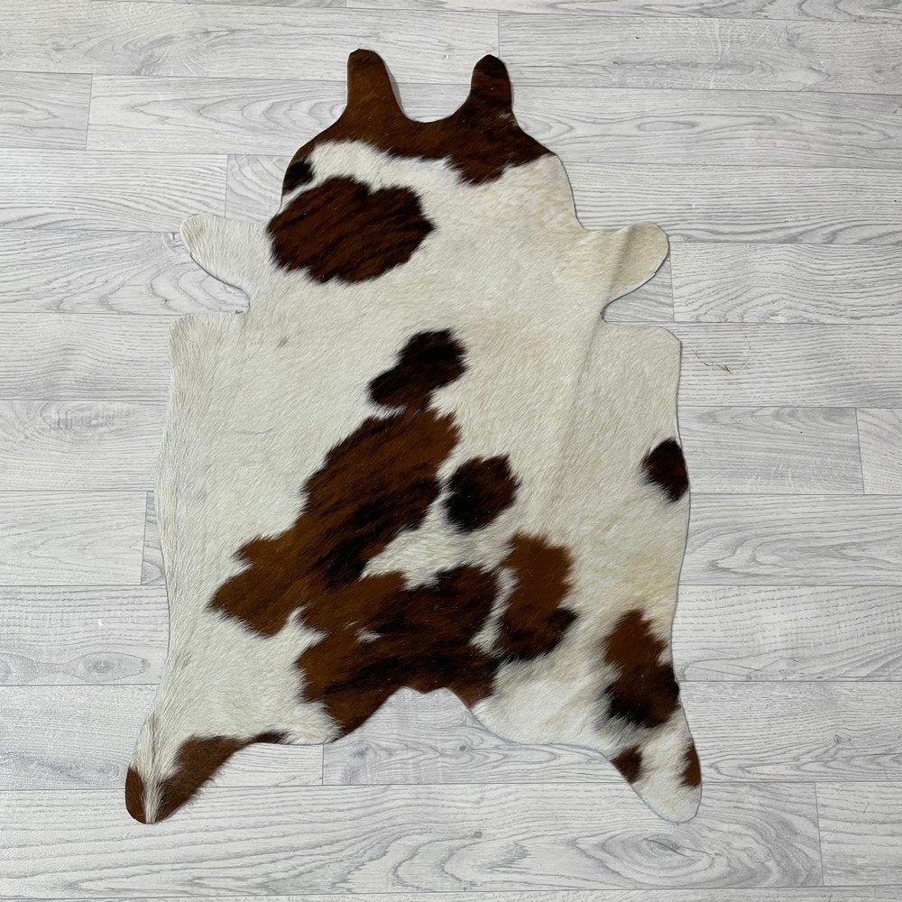 Mini koeienhuid bruin wit zwart 90x60cm #495 | Lederstore, Nieuw, Overige vormen, Zwart, 50 tot 100 cm