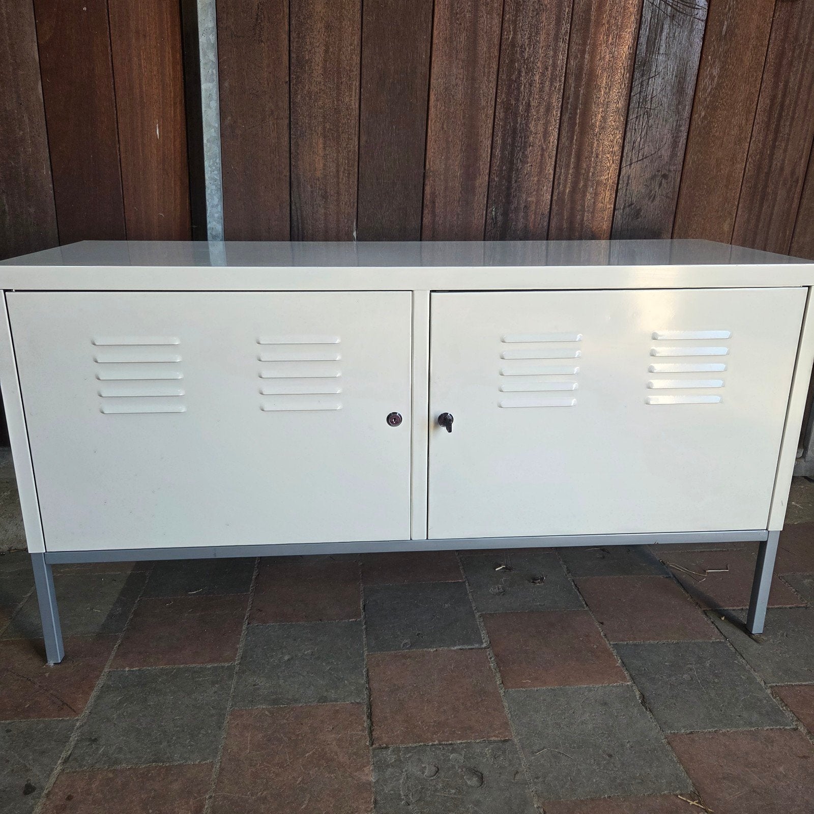 Ikea PS kast lockerkast wit met slot en sleutel industrieel, Ophalen, Zo goed als nieuw, Industrieel