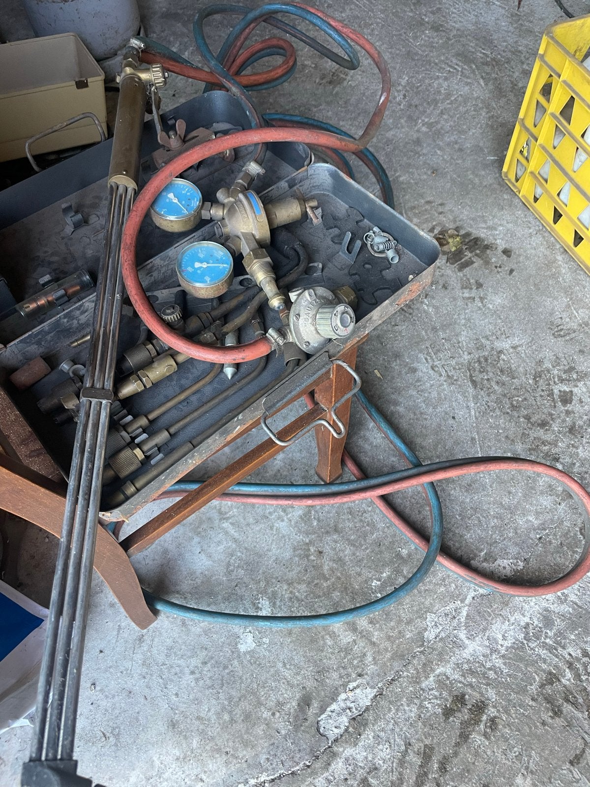 Zuurstof brander set - Complete set voor lassen/snijden, Ophalen, Gebruikt, Overige typen