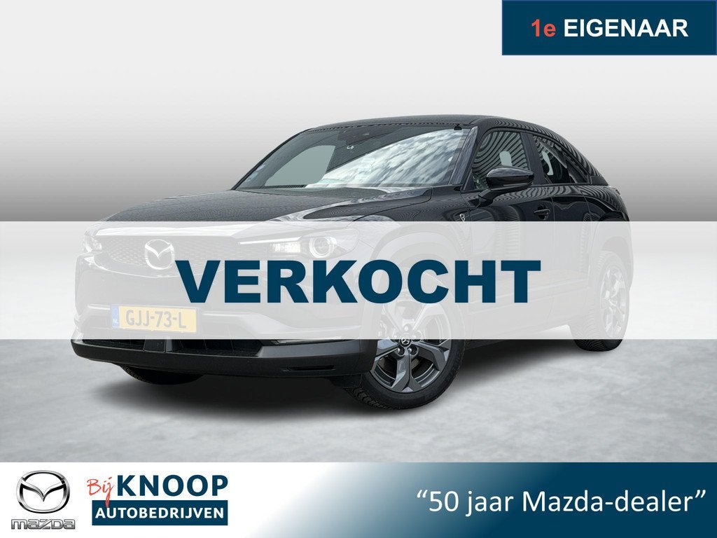 Mazda MX-30 e-SkyActiv R-EV 170 Exclusive-line | Carplay | C, Auto's, Mazda, Stof, Gebruikt, Automatische klimaatregeling, Zwart