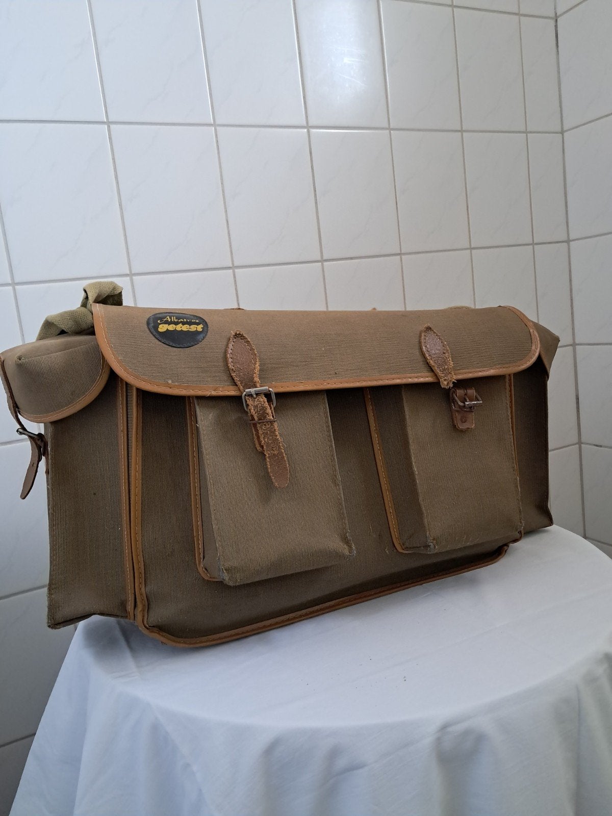 Vintage Albatros Vis tas, Ophalen, Koffer of Tas