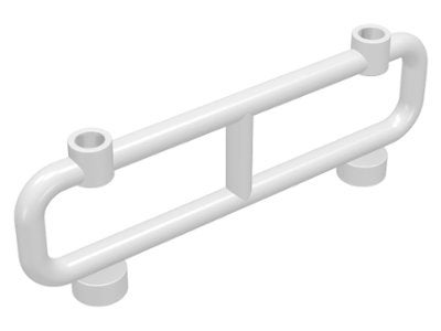 Witte LEGO Bar 1 x 8 x 2 (Item No 2486), Lego, Ophalen of Verzenden, Losse stenen, City
