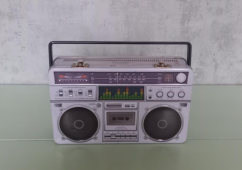 Retro broodtrommel radio / boombox, Ophalen of Verzenden, Audio en Video