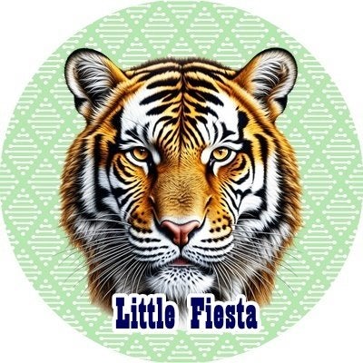 lf1116 icing frosting tijger 19cm eetbare taart plaat print, Ophalen of Verzenden, Nieuw, Taarten, Versiering