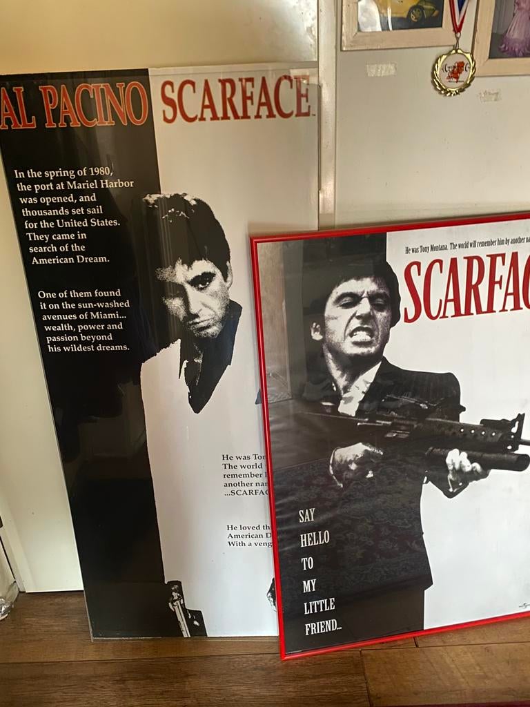 2 tal scarface posters, Huis en Inrichting, Ophalen of Verzenden, Schilderij, Minder dan 50 cm