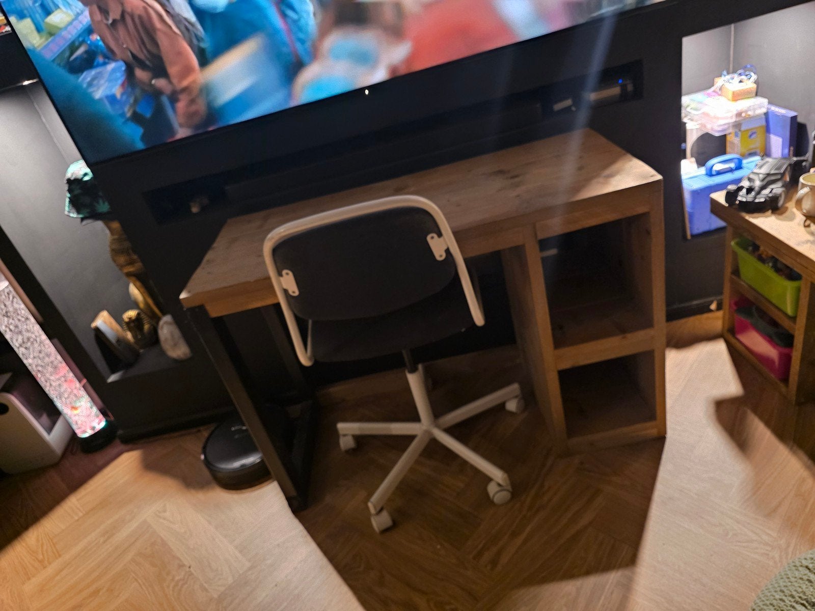 Stijgerhouten bureau met bureaustoel, Ophalen of Verzenden