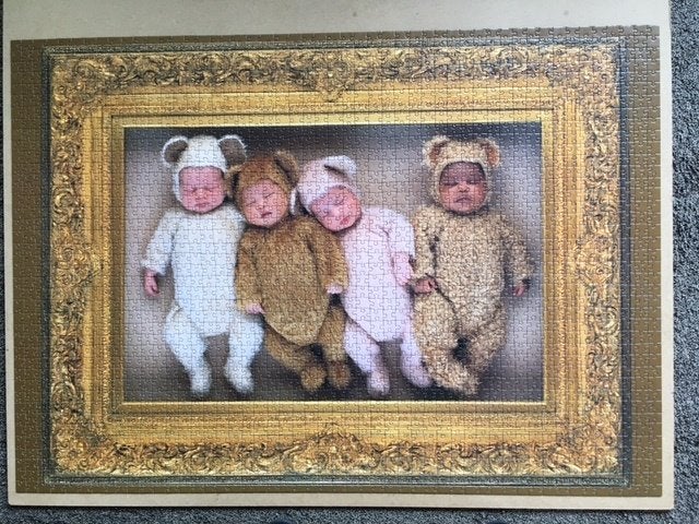 Puzzel Anne Geddes, Vier Hummeltjes, 2000 stukjes, Ophalen of Verzenden, Meer dan 1500 stukjes, Zo goed als nieuw, Legpuzzel