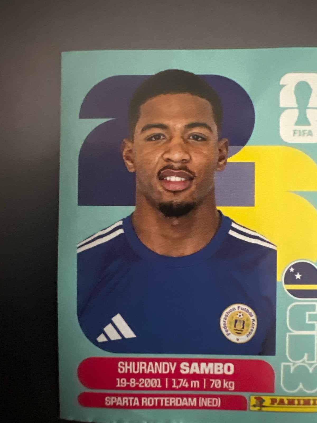 Panini FIFA WK 2026 Sticker Shurandy Sambo Sparta Rotterdam, Verzenden, Nieuw, Sparta, Poster, Plaatje of Sticker