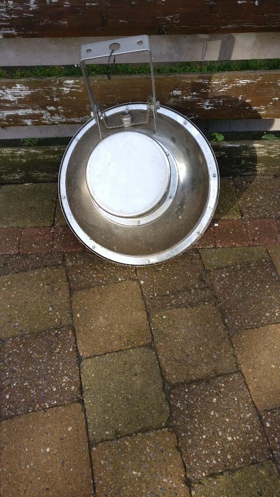 Industriele lamp, Ophalen of Verzenden, Zo goed als nieuw, Glas, Minder dan 50 cm