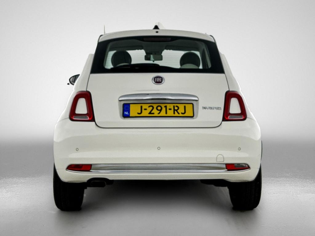 Fiat 500 1.0 Hybrid Lounge | Carplay | Parkeersensoren | Nav, Auto's, Fiat, Stof, Euro 6, 4 stoelen, Wit