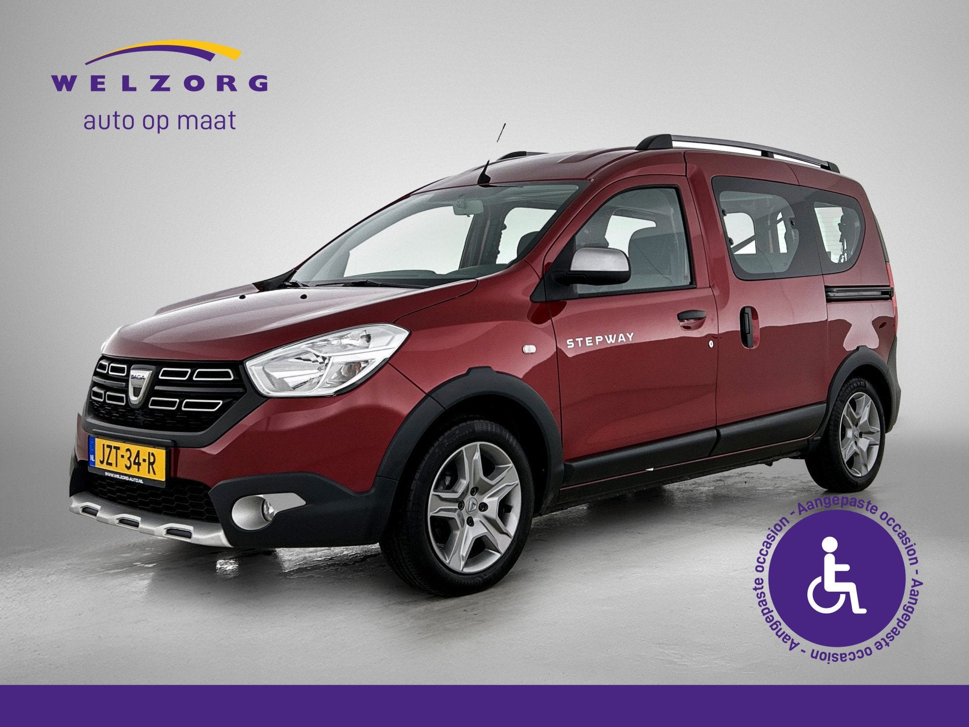 Dacia Dokker 1.3 TCe Tech Road Direct leverbaar! Rolstoelaut, Auto's, Stof, Gebruikt, Euro 6, 1330 cc