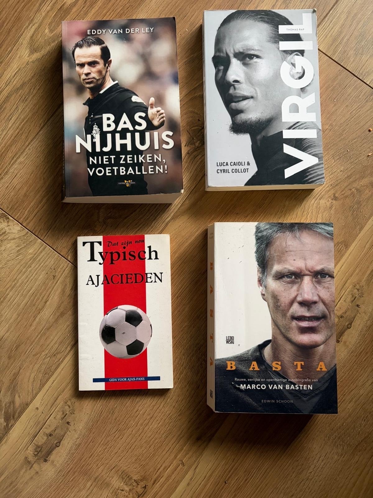 Diverse sportboeken; Bas Nijhuis, Virgil, Basta, Ophalen of Verzenden, Gelezen, Balsport