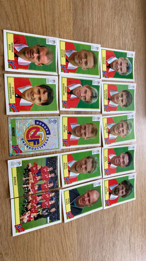 Panini euro 2000 Noorwegen, Ophalen of Verzenden, Zo goed als nieuw, Buitenlandse clubs, Poster, Plaatje of Sticker