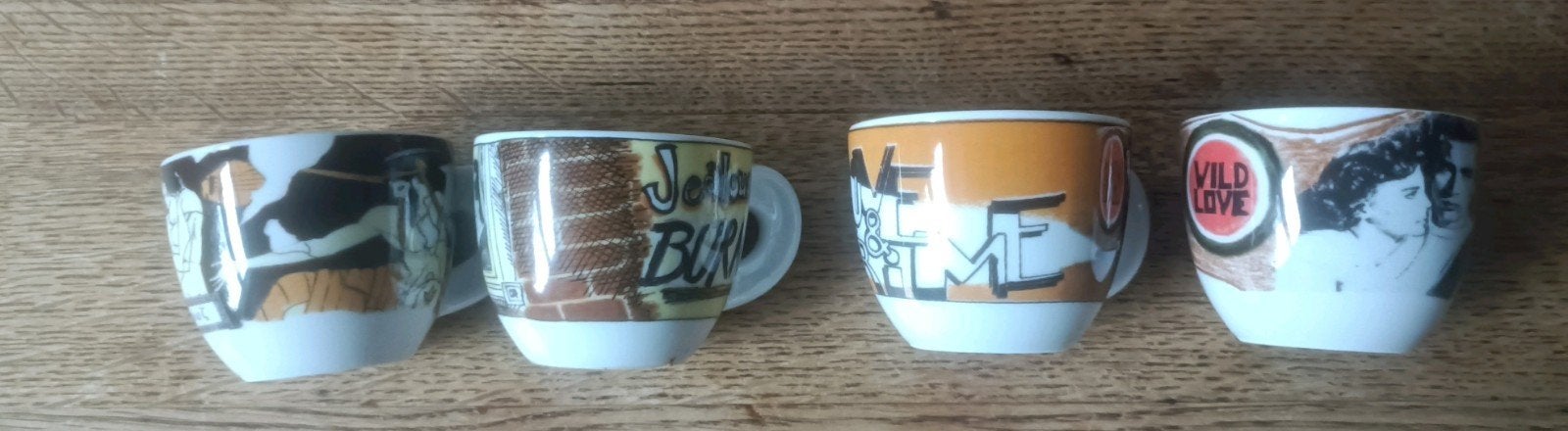 4 D'Ancap Edizione Espresso 1996  4 kopjes, Ophalen of Verzenden, Overige stijlen, Kop(pen) en/of Schotel(s)