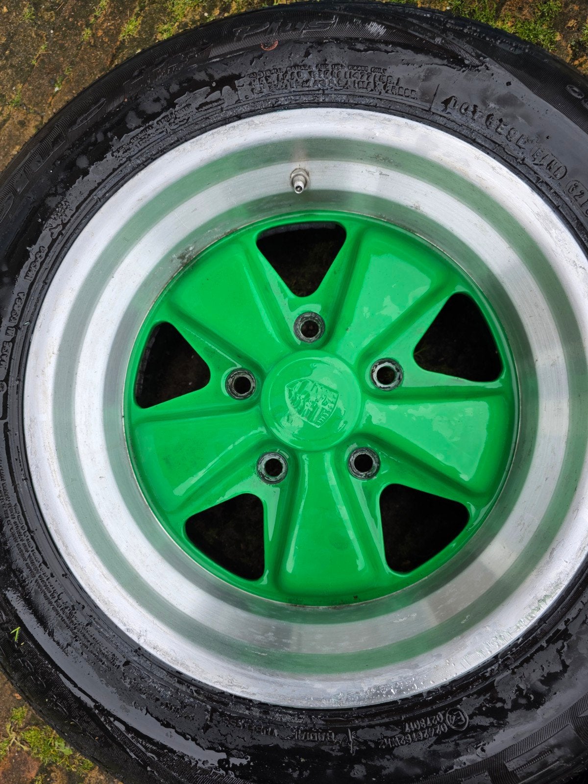 Set van 4 Porsche Fuchs velgen met Pirelli banden, Ophalen, Gebruikt, 15 inch, Banden en Velgen