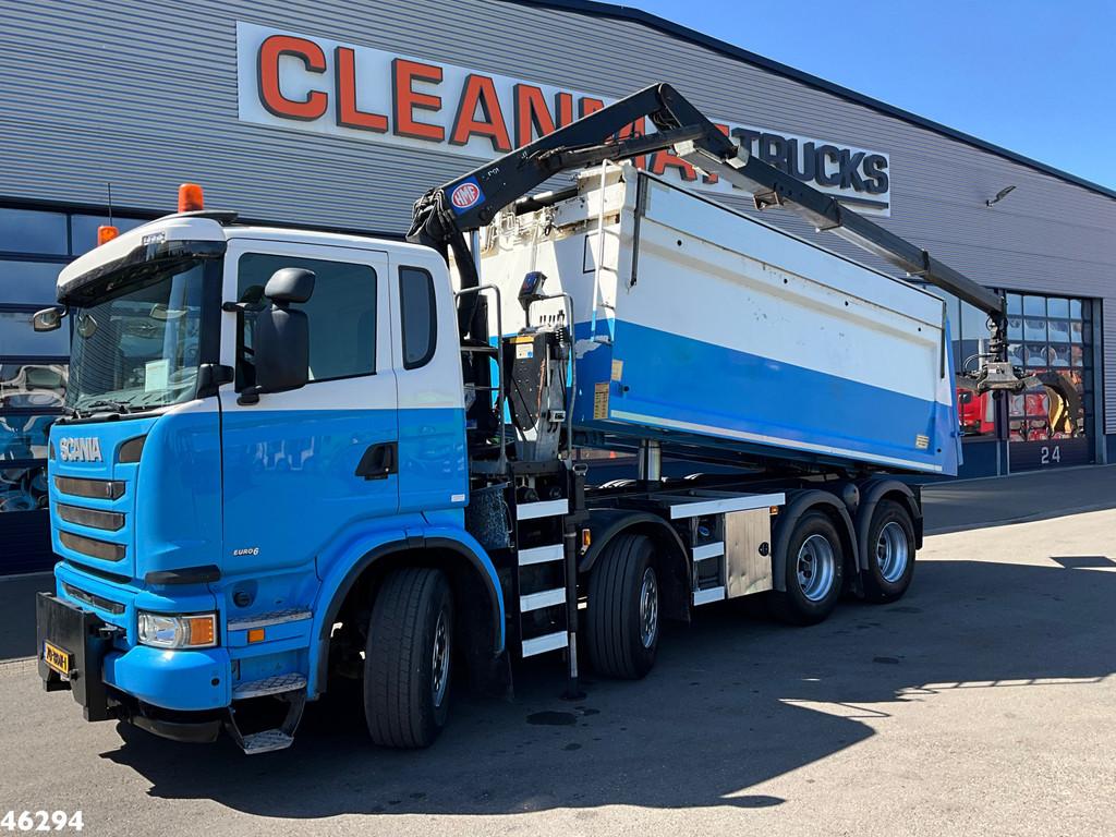 Scania G410 Euro 6 HMF 16 Tonmeter Z-kraan (bj 2013), Auto's, Vrachtwagens, Automaat, Euro 6, Scania, Origineel Nederlands