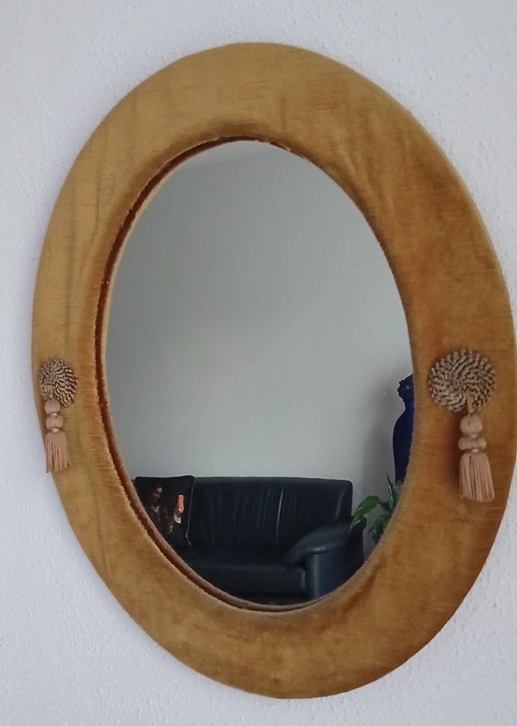 Spiegel  (Vintage), Minder dan 50 cm, Gebruikt, Ophalen of Verzenden, Minder dan 100 cm