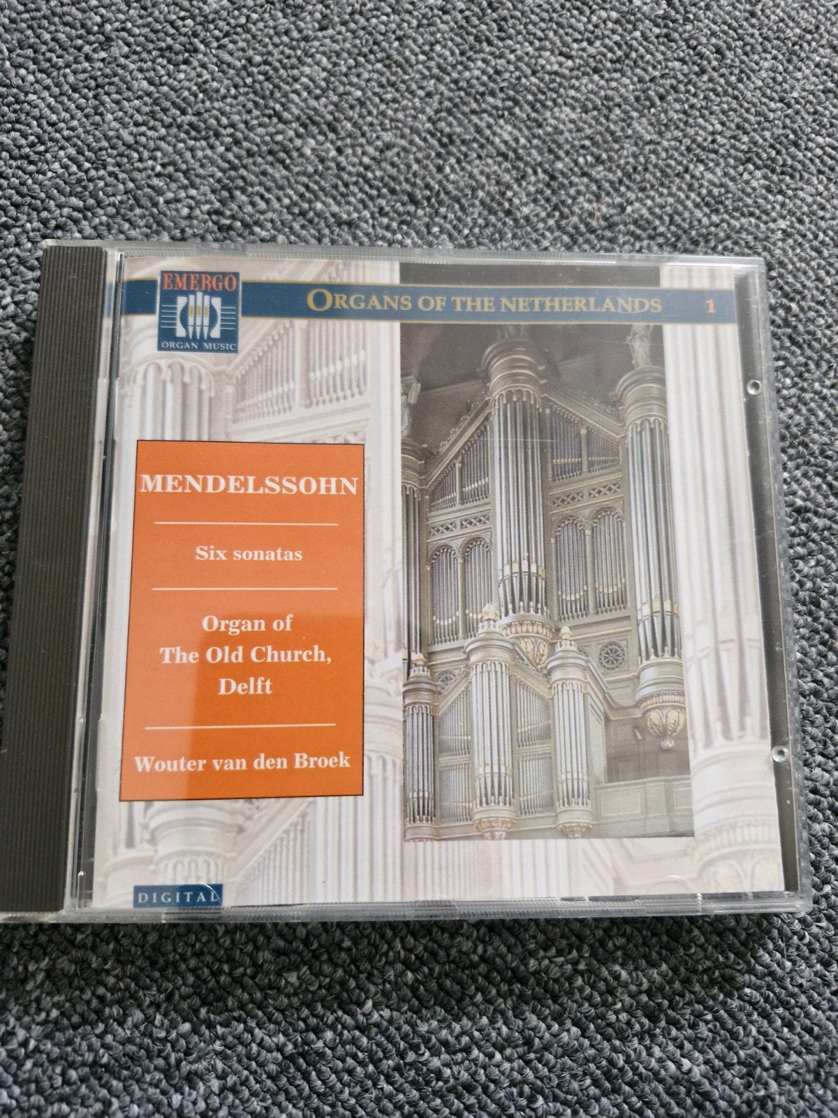 CD: Mendelssohn - Zes Orgelsonates - Wouter van den Broek, Gebruikt, Overige typen, Romantiek, Album