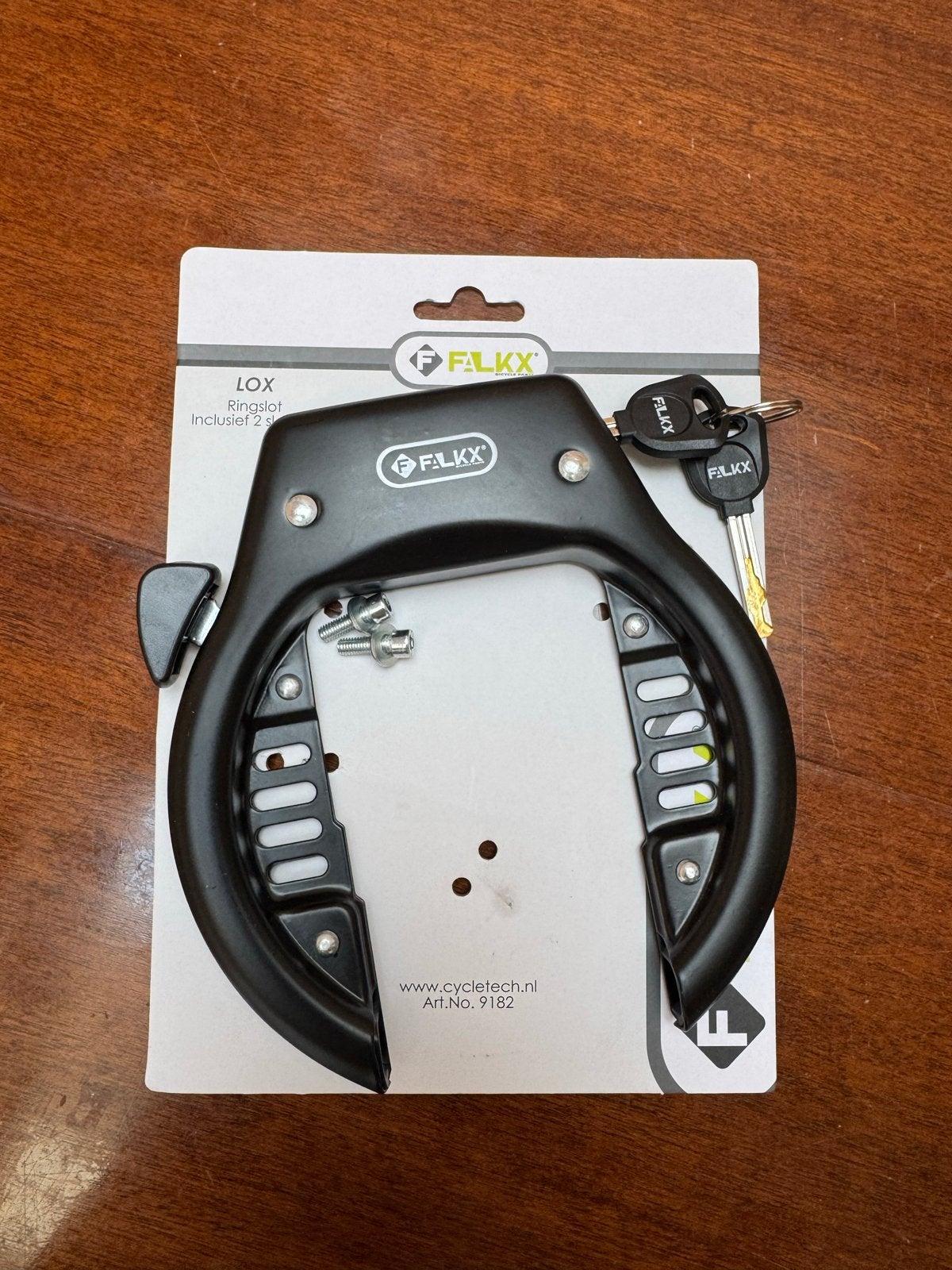 FALKX LOX Ringslot voor fiets - Nieuw, inclusief 2 sleutels, Ophalen, Nieuw, Ringslot