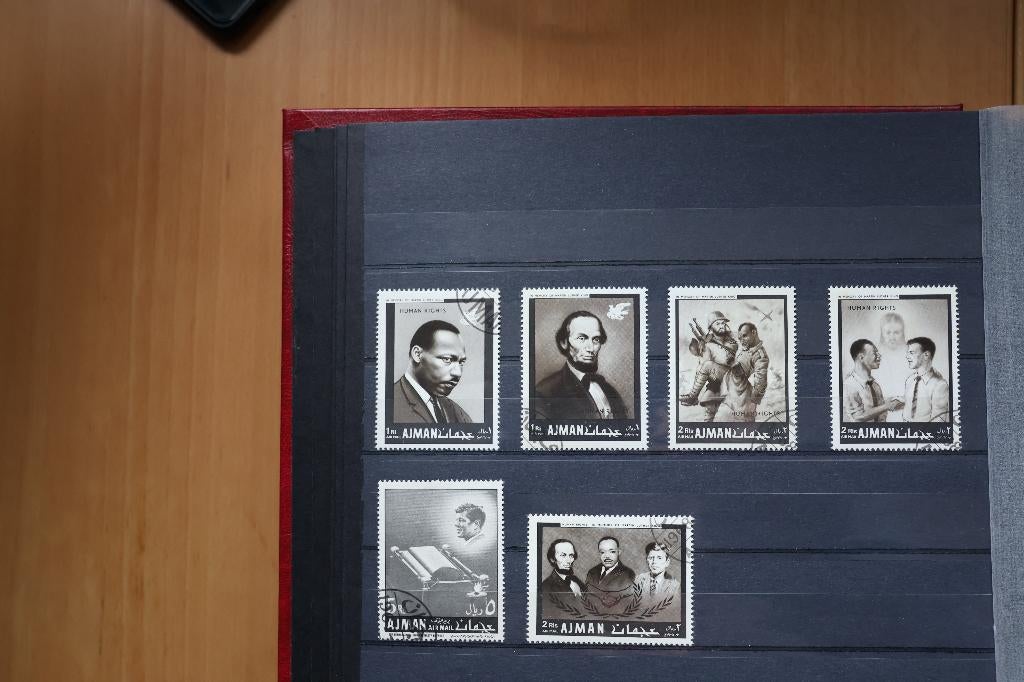 Ajman state gestempeld serie Human Rights, Postzegels en Munten, Ophalen of Verzenden, Gestempeld, Midden-Oosten