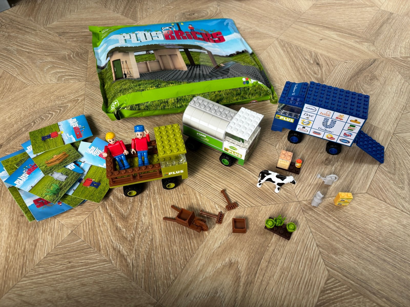 Plus Bricks Bouwset met Voertuigen en Boerderij Thema, Ophalen, Zo goed als nieuw, Overige merken