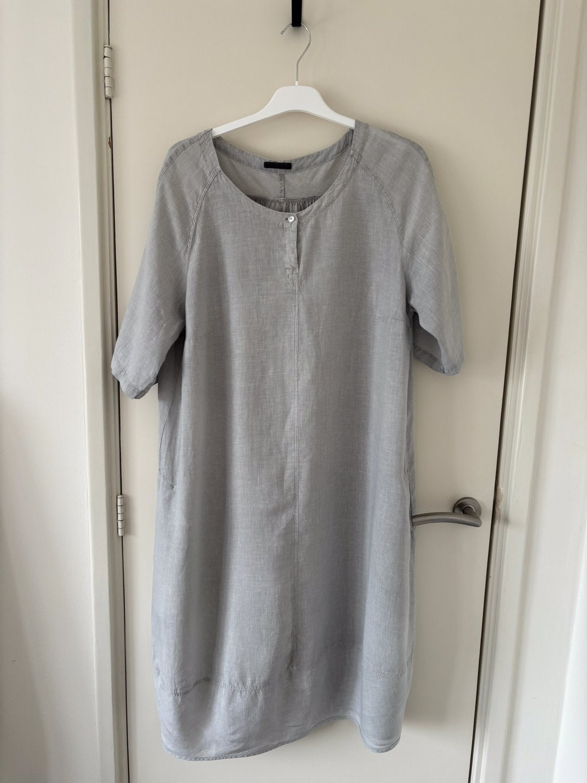 Linnen jurk OSKA, Maat 46/48 (XL) of groter, Ophalen of Verzenden, Grijs, Gedragen
