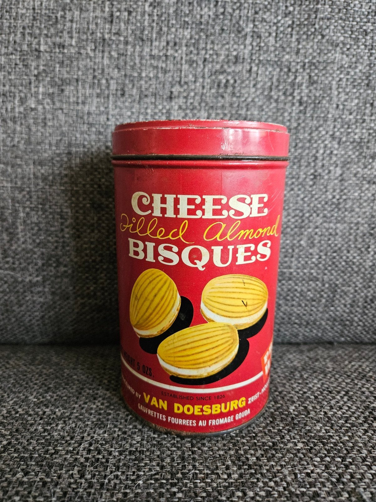 Van Doesburg Kaasbiscuits Blik - Product of Holland, Verzamelen, Ophalen of Verzenden, Gebruikt, Overige