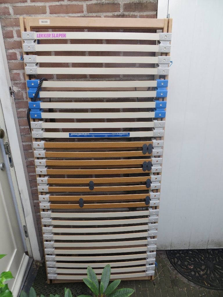 elektrische lattenbodem 90x200, Ophalen, Gebruikt, 90 cm, Eenpersoons
