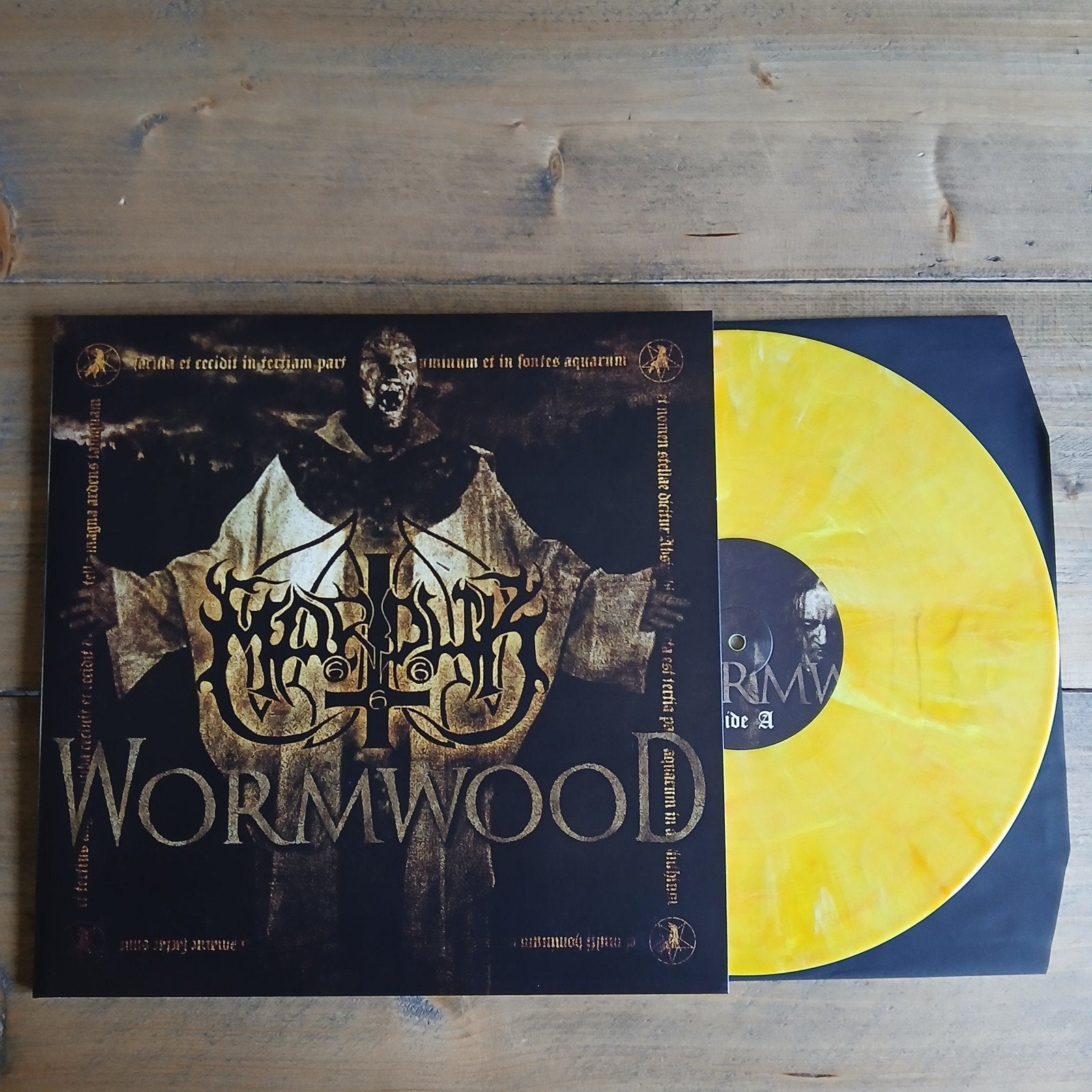 🔴 Marduk ☆ Wormwood • LP (Citrus vinyl), LP, Ophalen of Verzenden, Zo goed als nieuw, Beschermende buitenhoes