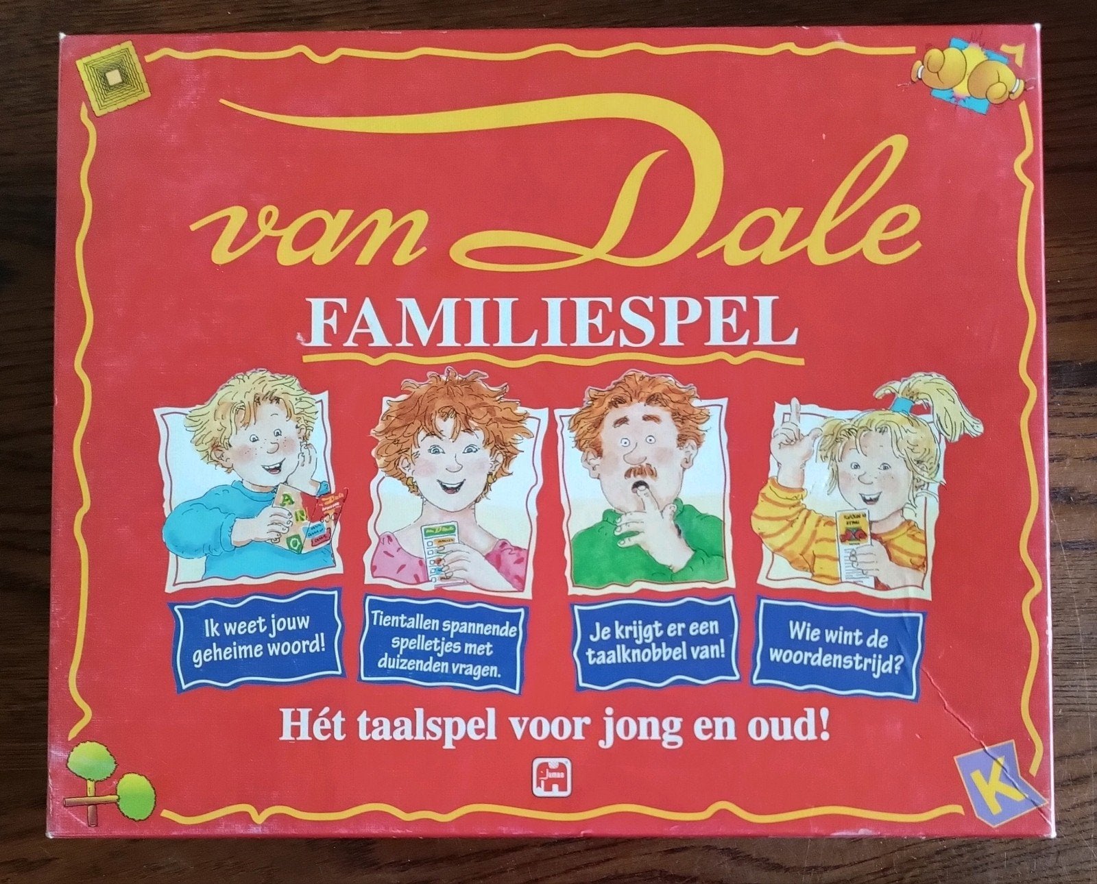 Van Dale Familiespel - Taalspel voor jong en oud (Jumbo), Hobby en Vrije tijd, Gezelschapsspellen | Bordspellen, Drie of vier spelers