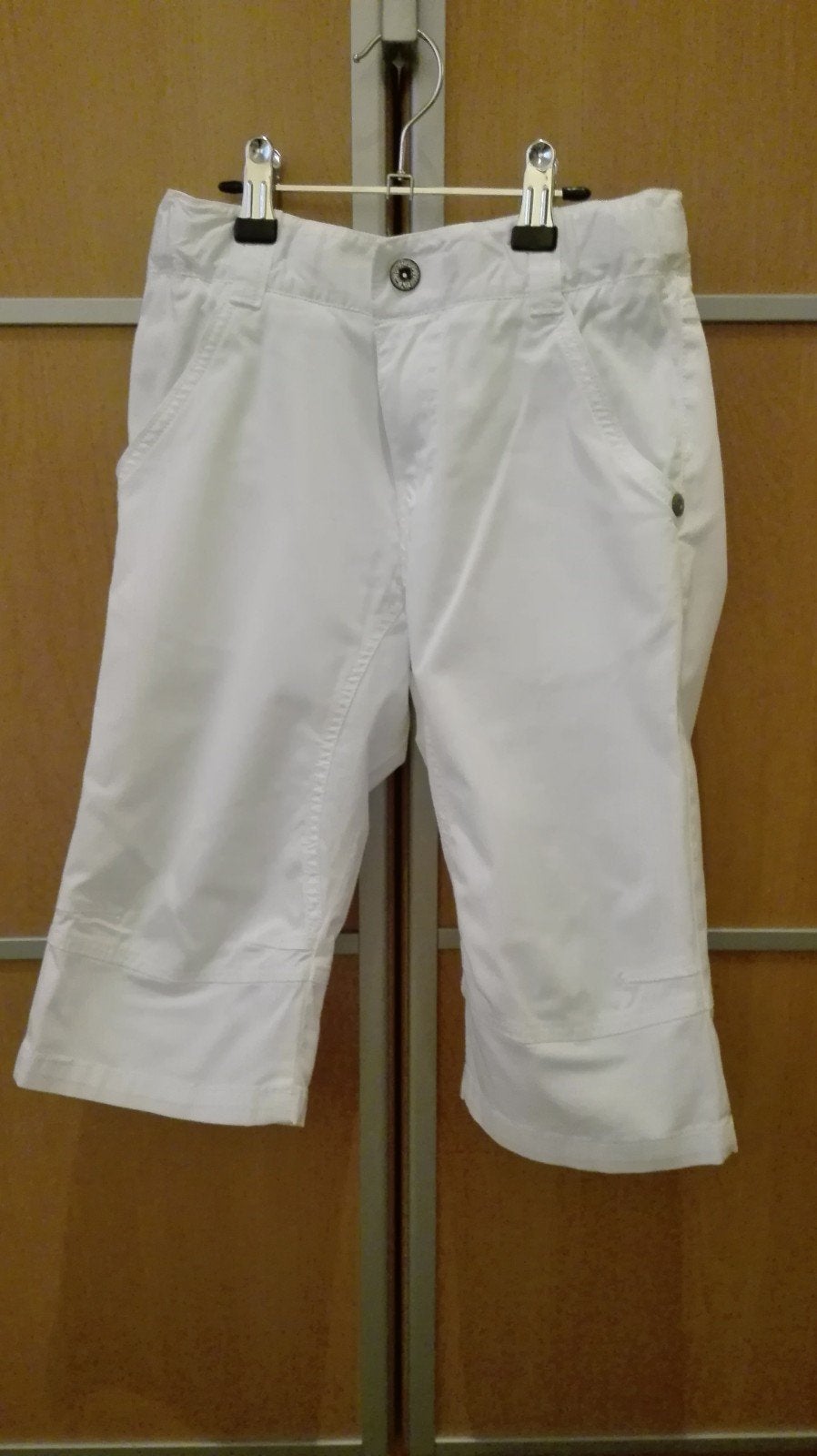 Witte driekwart broek Gymp mt.140, Broek, Nieuw, Ophalen of Verzenden, Gymp