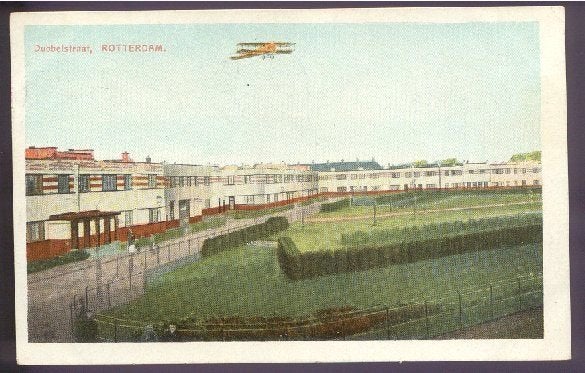 Rotterdam - Dubbelstraat, Ophalen of Verzenden, 1920 tot 1940, Gelopen, Zuid-Holland