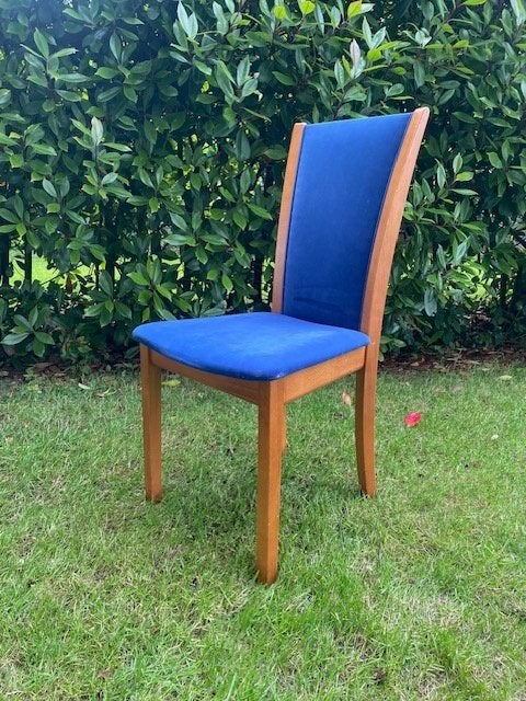 eet tafel stoel, Ophalen, Gebruikt, Blauw, Skovby